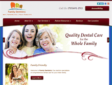 Tablet Screenshot of dentist-in-fairfax.com